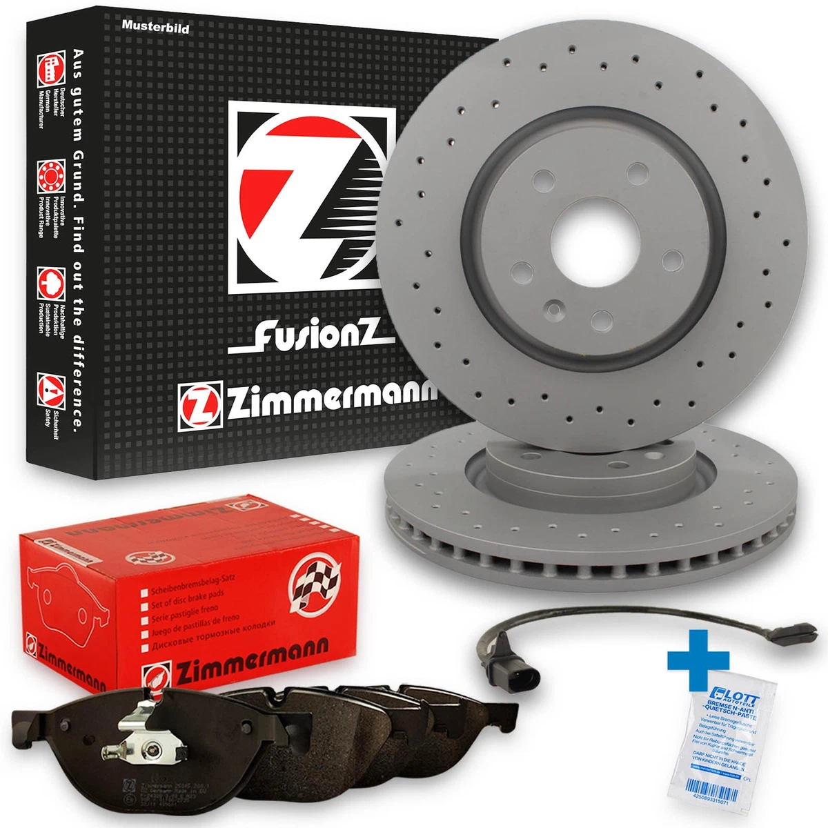 Гальмівні колодки та диски Zimmermann для CITROEN BERLINGO — безпека та якість